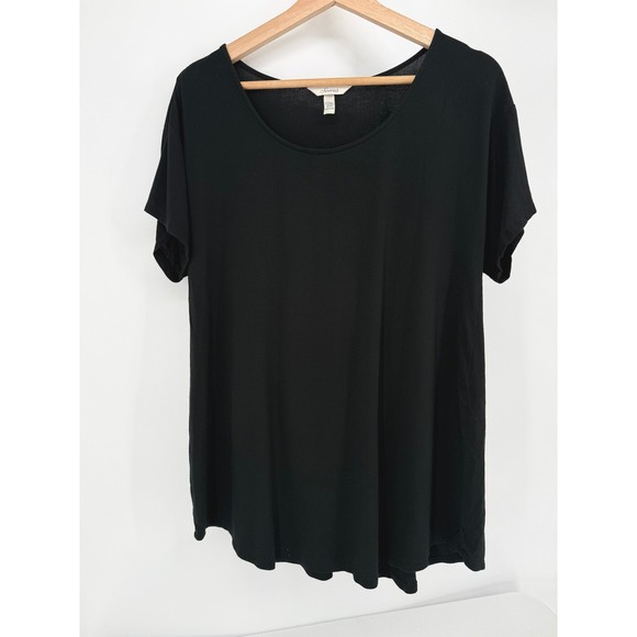 Soma Other - Soma Pajama Top Womens Medium Black Short Sleeve Scoop Neck Loungewear Top